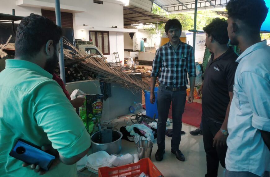 തൃക്കൂര്‍ പഞ്ചായത്തിന്റെ വിവിധയിടങ്ങളിലെ വ്യാപാര സ്ഥാപനങ്ങളില്‍ നിന്നും 245 കിലോ നിരോധിത പ്ലാസ്റ്റിക്ക് ഉല്‍പ്പന്നങ്ങള്‍ പിടികൂടി