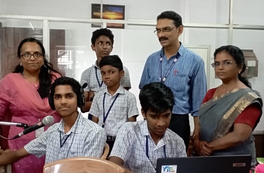 കൊടകര ഗവ. നാഷ്ണല്‍ ബോയ്‌സ് ഹൈസ്‌കൂളില്‍ വിദ്യാര്‍ത്ഥികളുടെ ഗനാബോ റേഡിയോ 2.23 പ്രക്ഷേപണം തുടങ്ങി