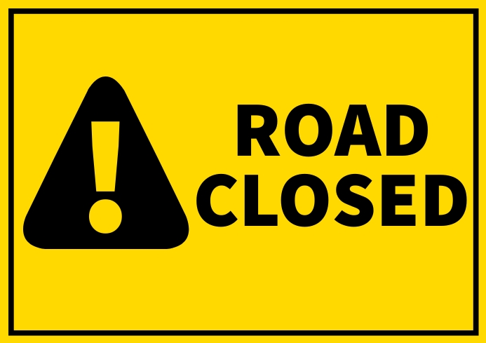 road closed