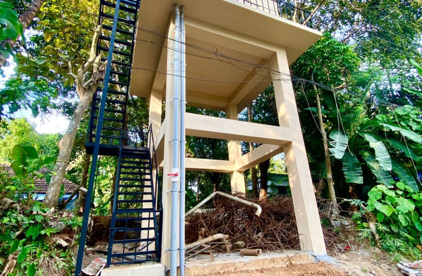 അളഗപ്പനഗര്‍ പഞ്ചായത്തിലെ പാലക്കുന്ന് കുടിവെള്ള പദ്ധതിയുടെ വാട്ടര്‍ടാങ്ക് ഉദ്ഘാടനം ചെയ്തു