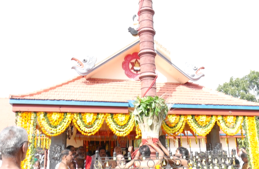വരാക്കര പൂരത്തിന് കൊടിയേറി