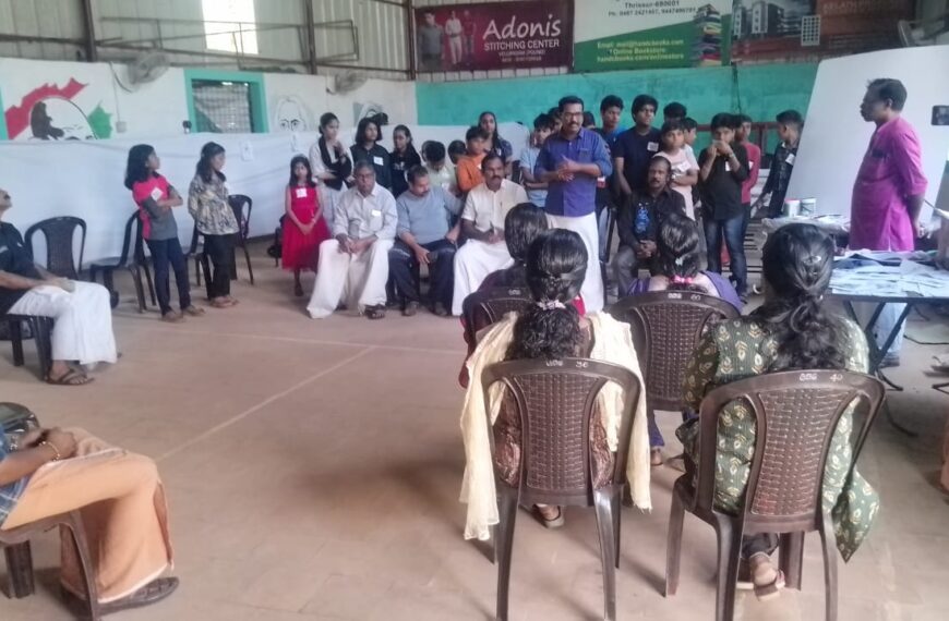 വേലൂപ്പാടം ഒരുമ കള്‍ച്ചറല്‍ സെന്ററിന്റേയും എപിജെ അബ്ദുള്‍ കലാം വായനശാലയുടേയും നേതൃത്വത്തില്‍ ഗാന്ധിസ്മൃതി ചിത്രകലാ ക്യാമ്പ് സംഘടിപ്പിച്ചു