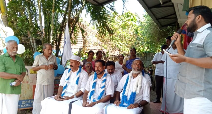 വ്യാപാരി വ്യവസായി ഏകോപന സമിതിയുടെ നേതൃത്വത്തില്‍ നടത്തിയ വ്യാപാര സംരക്ഷണ യാത്രക്ക് കല്ലൂര്‍ പാലക്കപറമ്പില്‍ സ്വീകരണം നല്‍കി