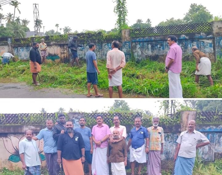 മറവാഞ്ചേരിയില്‍ മുപ്ലിയം റോഡിന് ഇരുവശത്തും വളര്‍ന്നു നിന്ന കാടുകള്‍ വെട്ടിത്തെളിച്ച് എന്റെ നാട് മറവാഞ്ചേരി പ്രവര്‍ത്തകര്‍