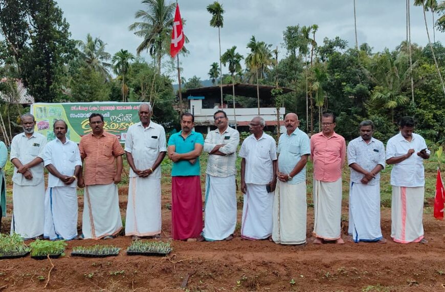 സിപിഎം മറ്റത്തൂര്‍ ലോക്കല്‍ കമ്മിറ്റിയുടെ നേതൃത്വത്തില്‍ ചെട്ടിച്ചാലില്‍ സംയോജിത കൃഷി ഇറക്കി.