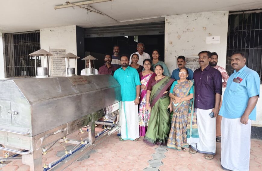പറപ്പൂക്കര പഞ്ചായത്തില്‍ മൊബൈല്‍ ക്രിമിറ്റോറിയം യാഥാര്‍ത്ഥ്യമായി