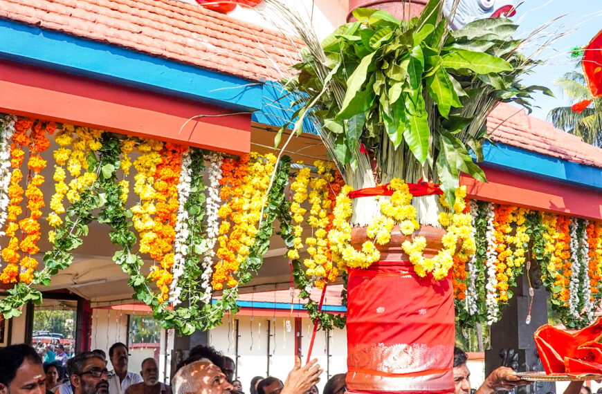 വരാക്കര ഭഗവതി ക്ഷേത്രത്തിലെ പൂരമഹോത്സവത്തിന് കൊടിയേറി