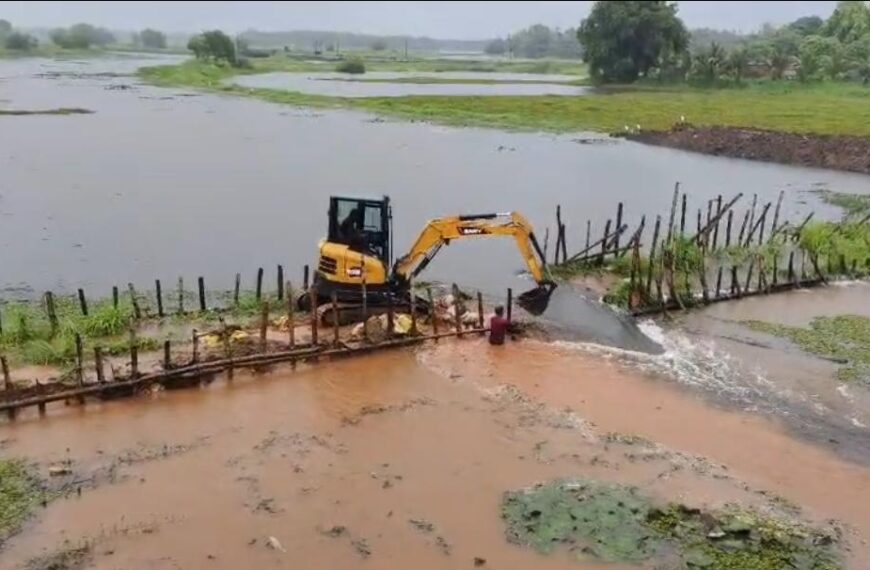 എന്‍സിടിവി ഇംപാക്ട്: ഒടുവില്‍ കോന്തിപുലത്തെ താല്‍ക്കാലിക തടയണ പൊളിച്ചുനീക്കി; പറപ്പൂക്കരയിലെ വെള്ളപ്പൊക്ക ഭീഷണി ഒഴിഞ്ഞു