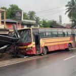 ഒല്ലൂരിൽ വീണ്ടും അപകടം; കെ.എസ്.ആർ.ടി.സി ബസ് കടയിലേക്ക് ഇടിച്ചുകയറി