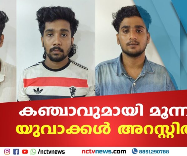 36.15 ഗ്രാം കഞ്ചാവുമായി മൂന്ന് യുവാക്കൾ പിടിയിൽ